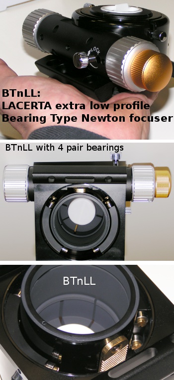 LACERTA kugelgelagerte Okularauszüge (Crayford, Bearing Type, Linear)