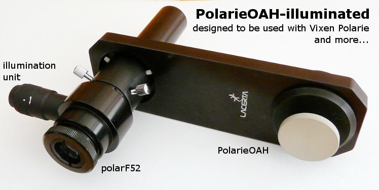 Off Axis Polarscope-holder for Vixen Polarie